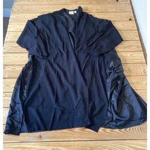 NEW Truth + Style Silky Back Open Front Cardigan Petite 3XP Women’s Black
